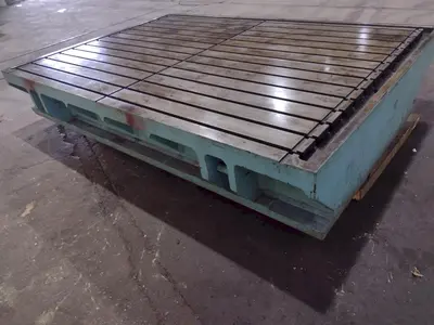 90'' X 130'' T SLOTTED LAYOUT TABLE / FLOOR PLATE: STOCK 17536
