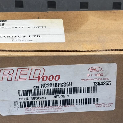 New | in-Stock PALL HC2218FKS6H Cartridge Filters Indiana US | J&J Industrial Supply #1261957