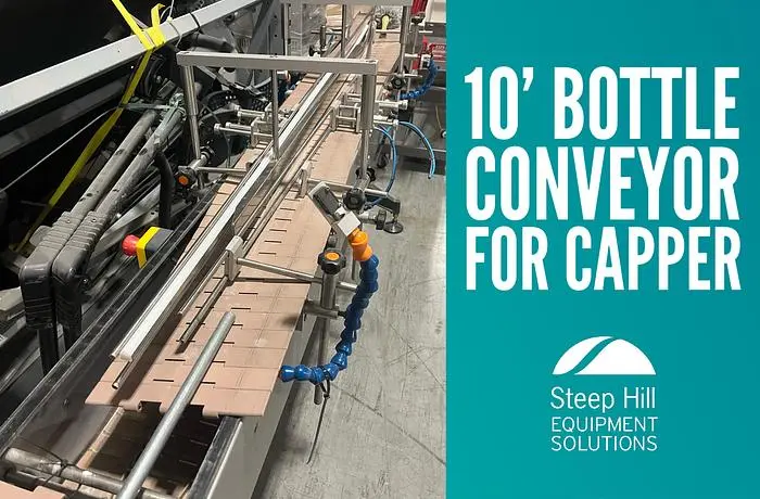 10' Bottle Conveyor for Capper