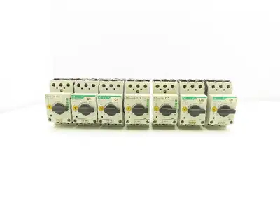 Moeller PKZM0-1 Circuit Breaker Motor Protector 1A 600VAC 3PH 1/2HP Lot Of 7