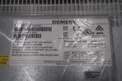 Siemens 6AV7884-5AG24-3BA0 COMPUTER HMI IPC NEW 2015 STOCK 2183
