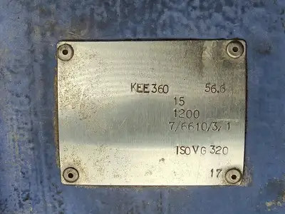 56.6:1 Gear Reducer Type KEE360 Left Hand, 1200rpm