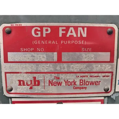 USED NEW YORK BLOWER 123