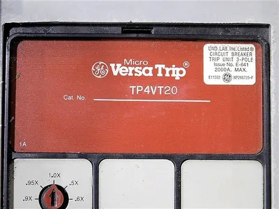 GE TPVF6620 PowerBreak Circuit Breaker 2000A 600V Handle Damage See Pics Used