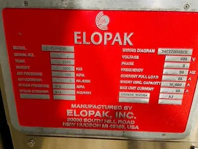 USED 2008 SHIKOKU KAKOKI ELOPAK S-PS80HA