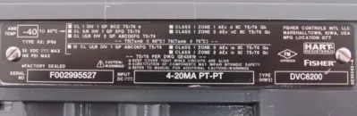 NEW FISHER CONTROLS DVC6200HW2 VALVE CONTROLLER