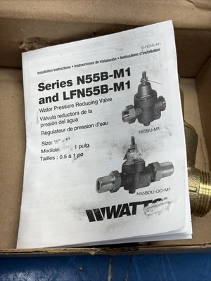 NEW Watts LFN55BM1-U-P 1/2