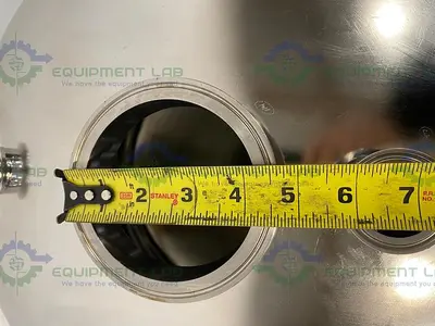 USED ALLOY PRODUCTS 45 LITER STAINLESS STEEL REACTOR 50 PSI W/ BOTTOM DRAIN & VALVES