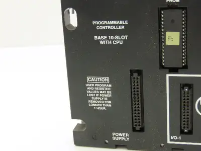 GE Fanuc IC693CPU323X Programmable Controller Base 10 Slot Rack Bus