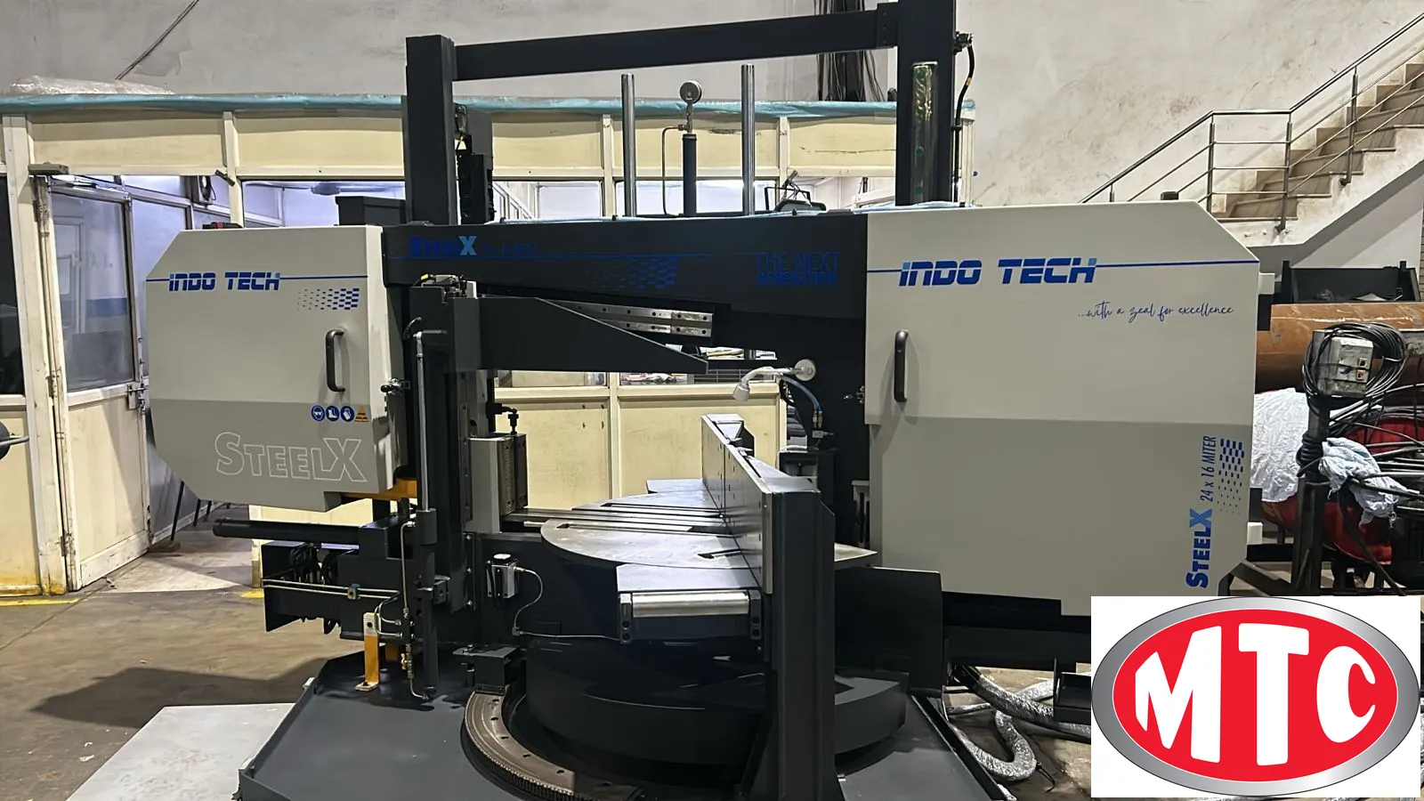 Indotech i 30"X19" SA, Horizontal, Dual Column, Mitering, Bandsaw like Amada, Behringer, Doall, HEM, Hyd-Mech, Kasto and Marvel