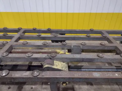 16' POWERED INFEED TABLE, USED FOR LOADING SHEETS IN A SHEAR / BRAKE: YOBRO #24335