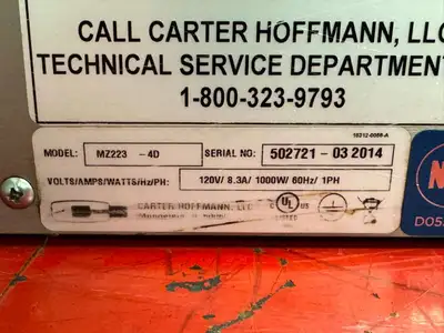 Used Carter Hoffmann Used 16" Carter Hoffmann MZ223 Modular Heated Holding Cabinet 120V 1000W Hot Food Warming, Holding, & Transport Cabinets Illinois US | Falcon Restaurant Supply #1375022