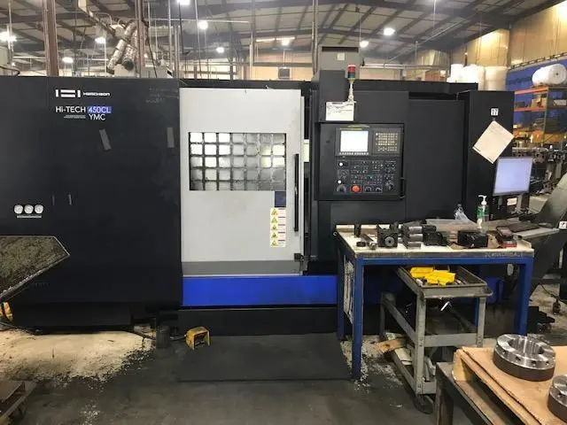 Used 2015 HWACHEON HI - TECH 450CL YMC CNC Lathes Minnesota US | Orca Machine Tools, Inc. #1262816
