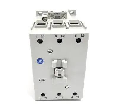 100-C60DJ01 | Allen Bradley  Ser B 60A IEC Contactor 24VDC Integrated Diode 1NC 0NO - New – Open Box