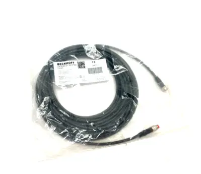 NEW BECKHOFF DOUBLE ENDED POWER CABLE M8 4-PIN 10M