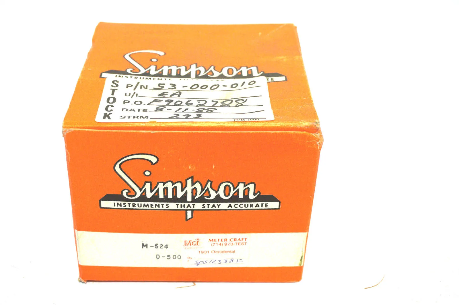 NEW SIMPSON M-24 VOLT METER M24