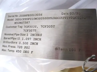 NEW Rosemount 3051 CFP DF010W3S0500D52AA1P2V1V2QC1Q8Q4E5M5CNG7387