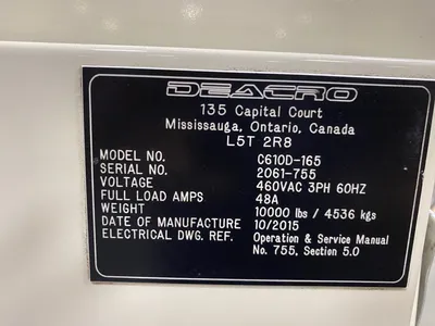 2015 DEACRO C610B-165 Slitters & Perforators, slitter rewinder | Mark One Machinery (20)