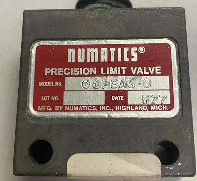 USED NUMATICS 01PBA3-B