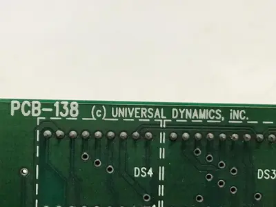 USED UNIVERSAL DYNAMICS PCB-138