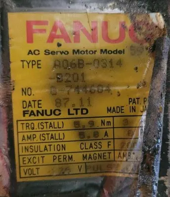 USED FANUC A06B-0314-B201