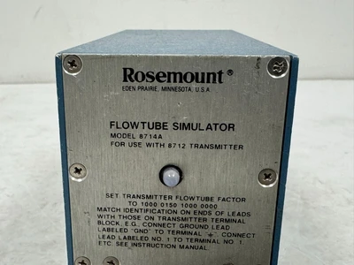 USED ROSEMOUNT 8714A FLOWTUBE SIMULATOR