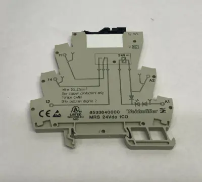USED WEIDMÜLLER MICROSERIES RELAY MODULE MRS 24VDC 1CO
