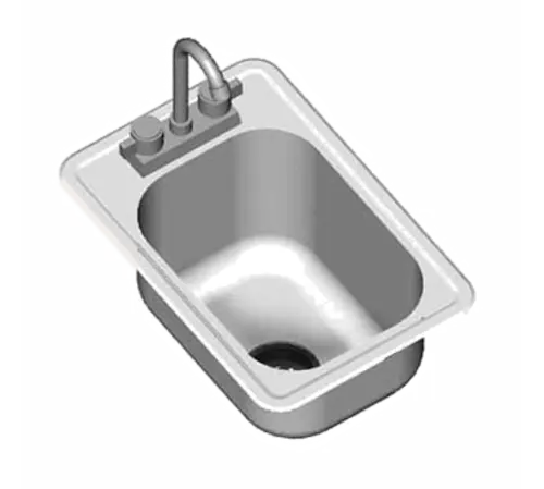 Eagle Group SR16-14-9.5-1 (1) Compartment Drop-in Sink - 16" x 14", Drain Included