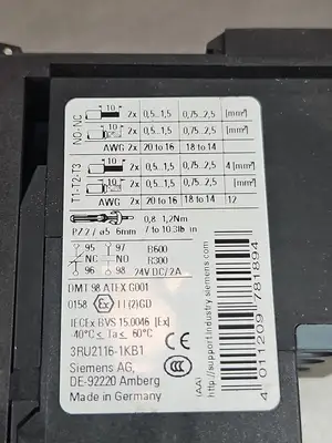 Siemens SIRIUS 3RU2 116-1KB1 Overload Relay Loc4D17