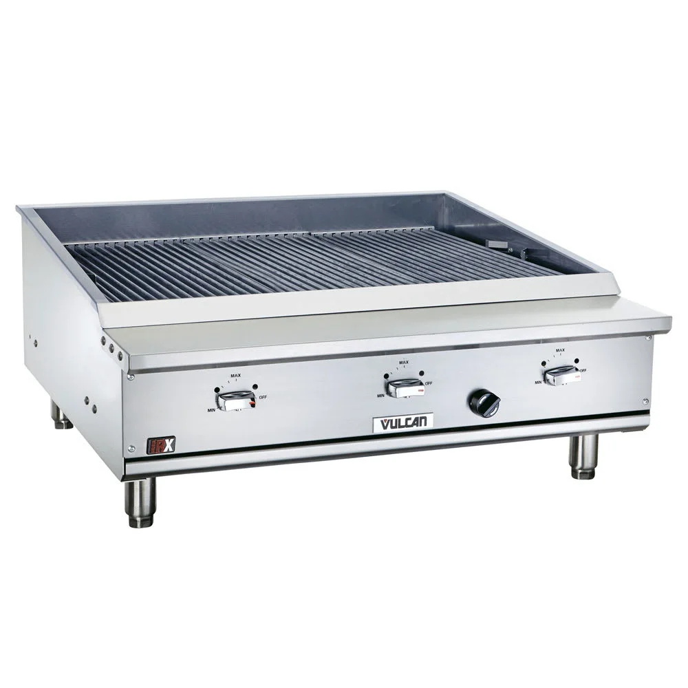 Vulcan VTEC36 36 1/2" Countertop Charbroiler W/ Conversion Burner, Natural Gas