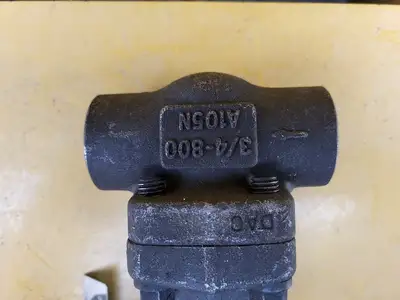 3/4" Class 800 Globe Valve API 602