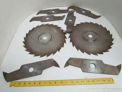 Carbide 12" Dia x Up To 1-3/4" Wide 1-1/8" Bore (6) 1/4" Chippers (2) 1/8"Blades