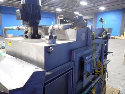 CRYSTAL FILTRATION CONTINUOUS FILTER COOLANT SYSTEM, WITH DRAG-OUT CONVEYOR : YOBRO #25069