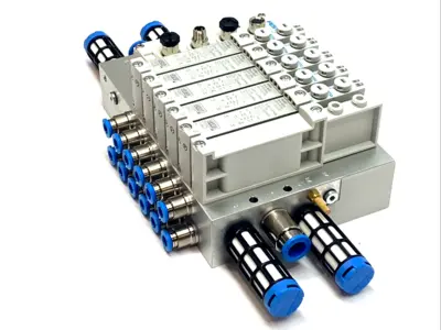USED FESTO PNEUMATIC MANIFOLD ASSEMBLY