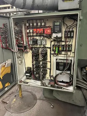 USED 2008 GOFF 3672-D SPINNER HANGER SHOT BLASTING MACHINE