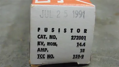 S&C 272001 FFL-1 Fusistor Fused Fault Limiter 14.4 kV 1E Amps New NIB