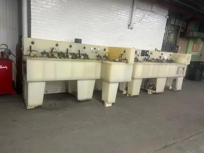 Manual Dip Plating Line: Dual Station, Poly-Pro Construction for Jewelry Gold, Silver Nickel Copper