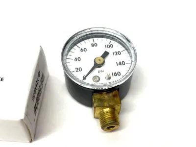 New | in-Stock Ashcroft Pressure Gauge, 1/8" NPT, 1-1/2" Face, 0/160psi Universal Pressure Meters Michigan US | Maverick Industrial Sales #1401326