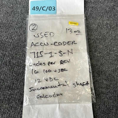 Used Accu-Coder 715-1-S-N Misc Electrical & Power Parts California US | Davliegogo LLC #1710276