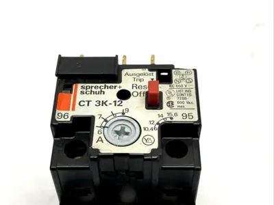 CT 3K-12 | Sprecher+Schuh  Overload Relay 6-9A - Used