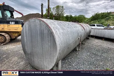 Used 1999 CUSTOM MADE 4,000GA DIESEL TANK Stainless Steel Tanks Pennsylvania US | Proxy Equipment #1385068