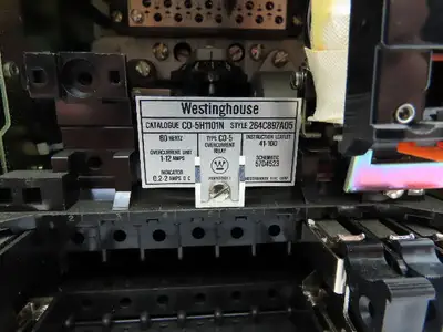 Westinghouse C0-5H1101N Overcurrent Time Delay Relay 1-12 Amp Type C0-5