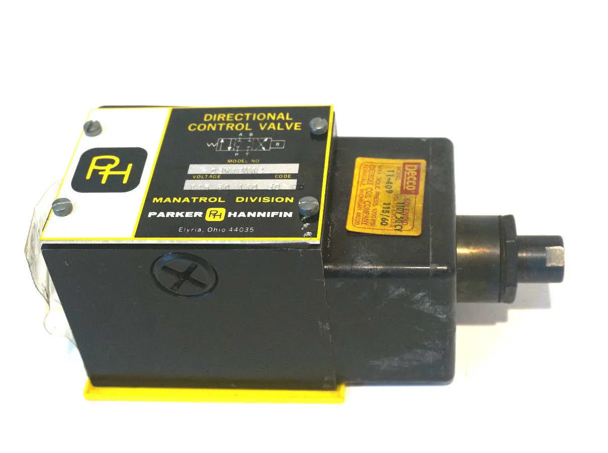 NEW PARKER HANNIFIN D3W1BY12 DIRECTIONAL CONTROL VALVE