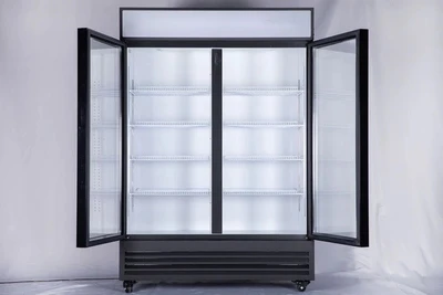 168-0039 GDR51"(H) Double Glass Door Self Contained Cooler