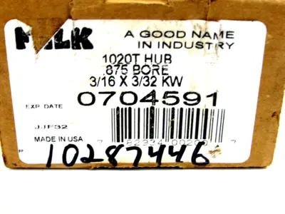 NEW FALK 1020T HUB 875 BORE 3/16 X 3/32 KW 0704591