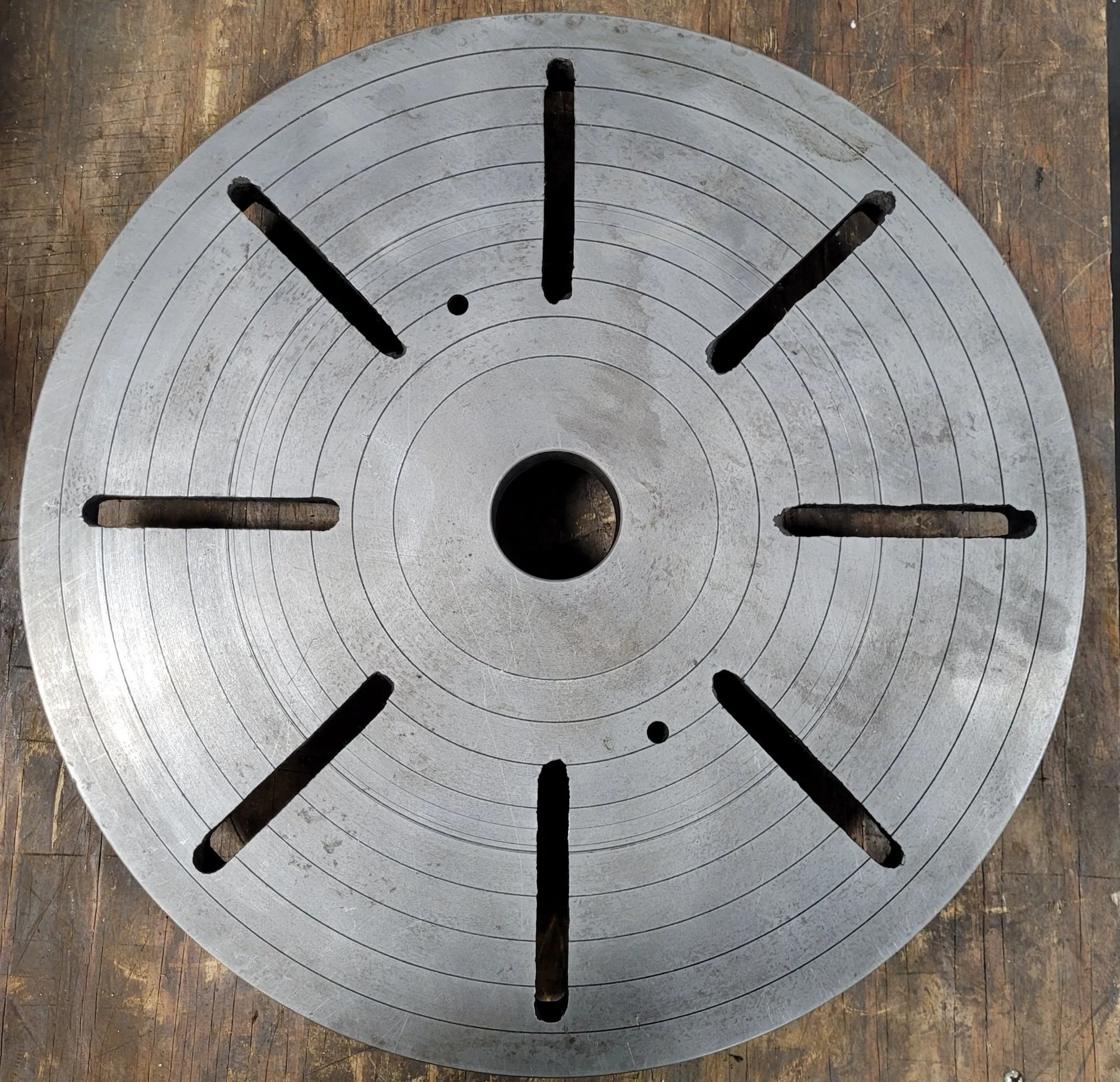 Lathe Face Plate – 20in Diameter w/ D1-6 Camlock Mount