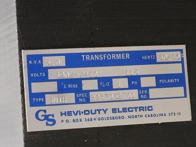 USED GS HEAVY DUTY ELECTRIC SMTR