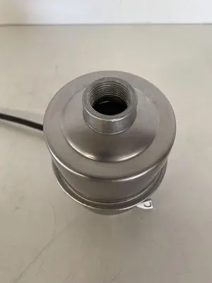 USED VIRTIS VACUUM PUMP EXHAUST FILTER 15PSI @ 400°F KF25 VACUUM FITTING SIZE