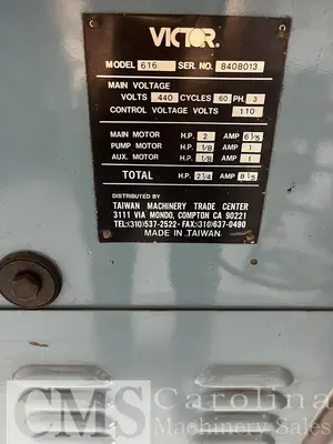 USED VICTOR 616 CNC LATHE