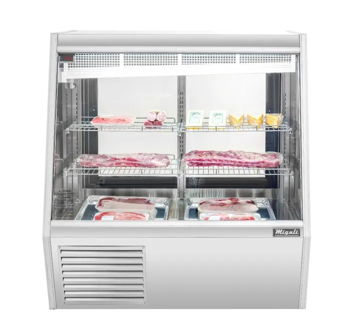 Migali 4 Ft Deli Display Case, Straight Glass